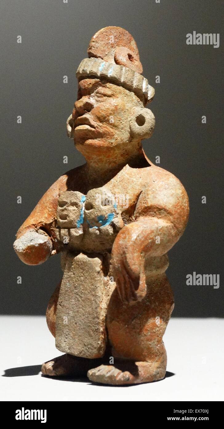 Céramique maya figure représentant un nain. AD 600-900, Yucatan, Mexique Banque D'Images