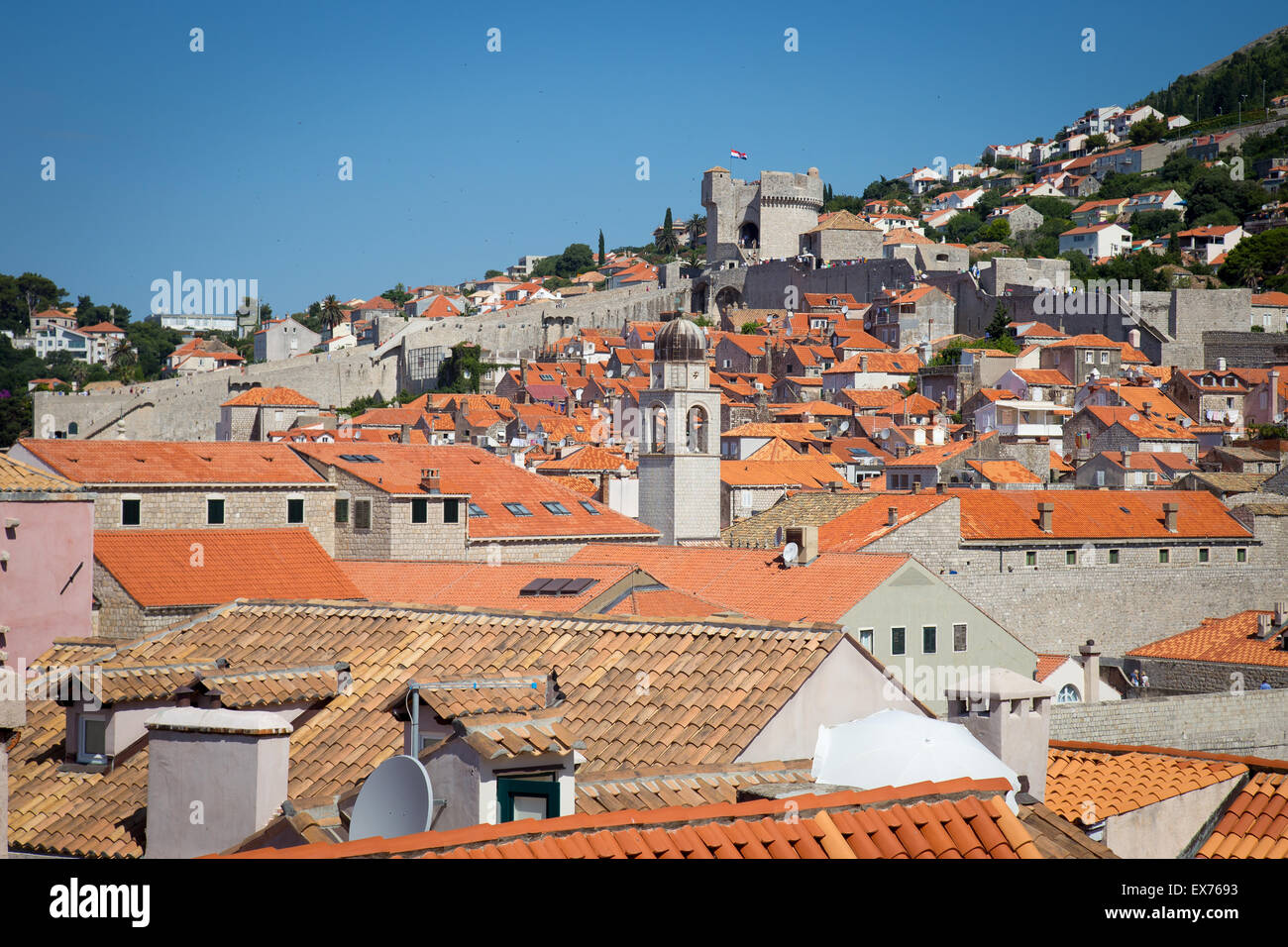 La vieille ville de Dubrovnik en Croatie, Europe Banque D'Images