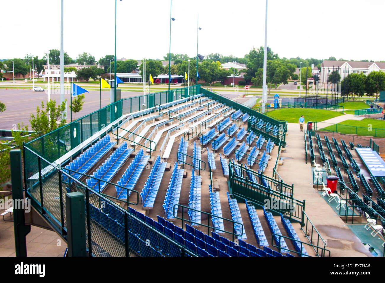 Les Canaries à gradins de baseball de baseball. Banque D'Images