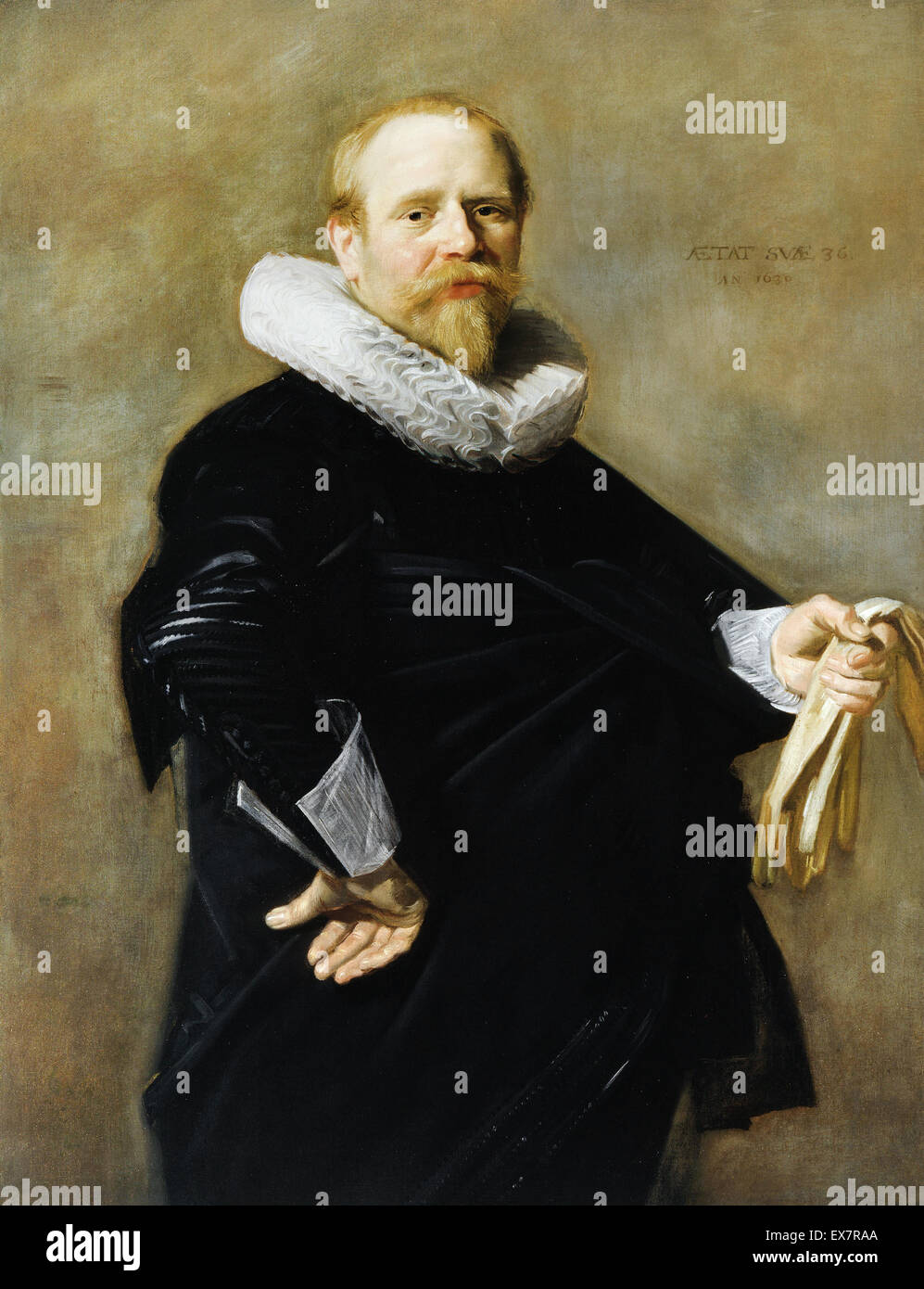 Frans Hals, Portrait d'un homme 1630 Huile sur toile. Collection Royale du Royaume-Uni. Banque D'Images