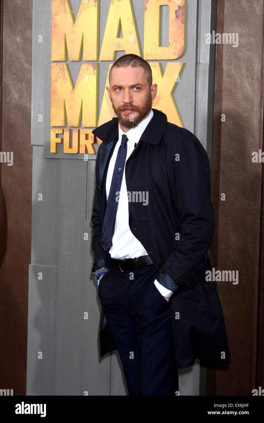 Mad Max Fury Road LA Premiere avec : Tom Hardy Où : Los Angeles, California, United States Quand : 08 mai 2015 Banque D'Images