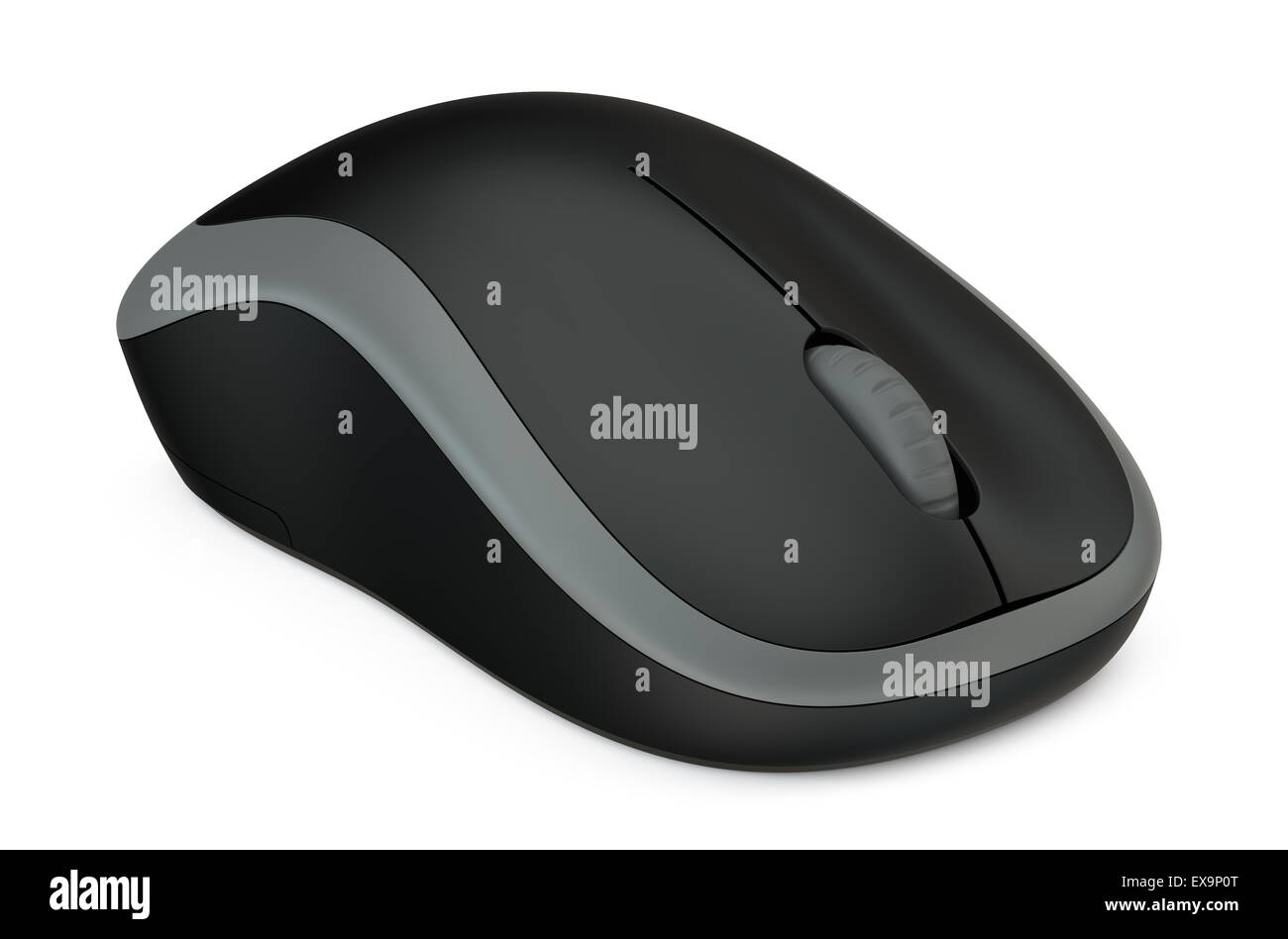 Souris d'ordinateur sans fil isolé sur fond blanc Banque D'Images