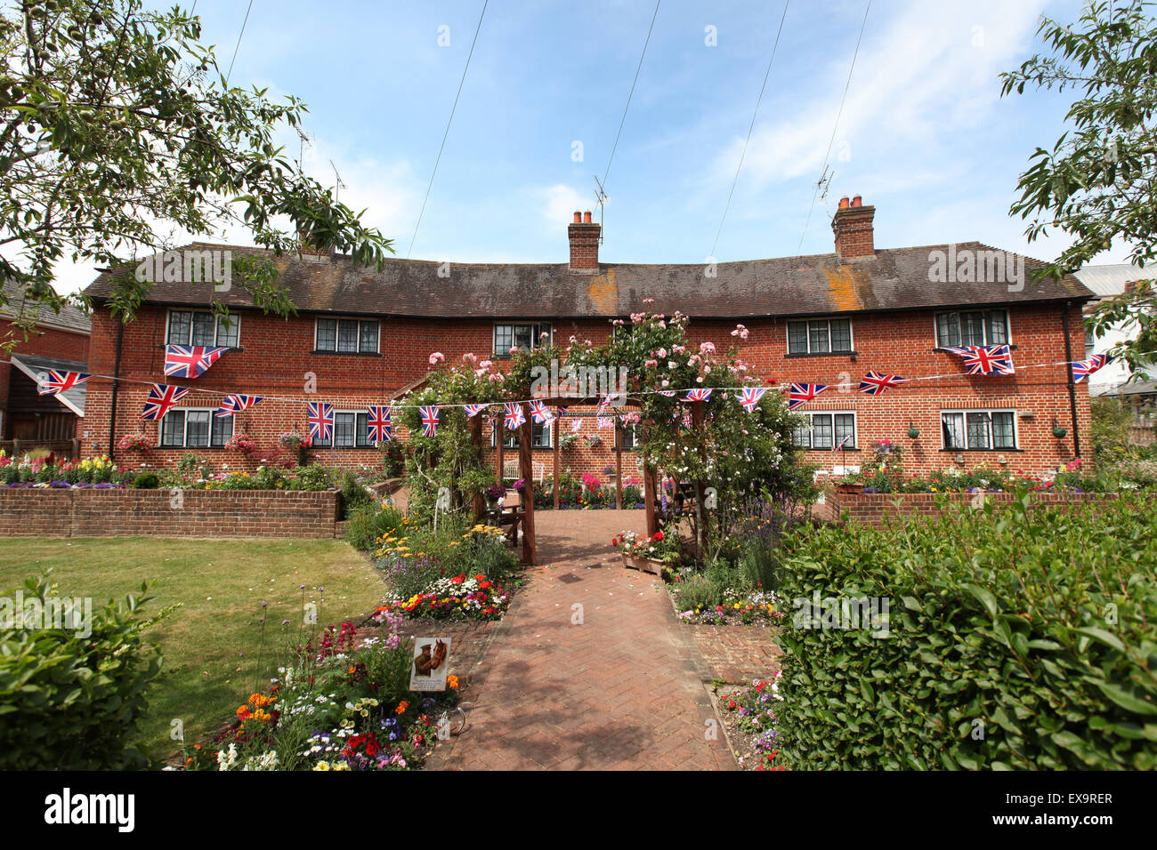 En Romsey Hampshire hospices. Les hospices offrent le logement pour les femmes pauvres qui sont des habitants de Romsey Banque D'Images