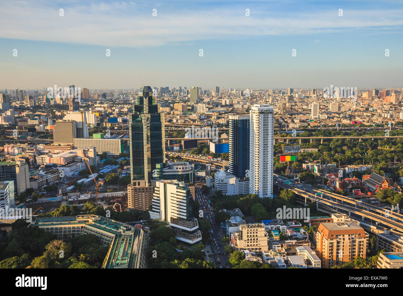 Avis de Skyline à Bangkok, Thaïlande Banque D'Images