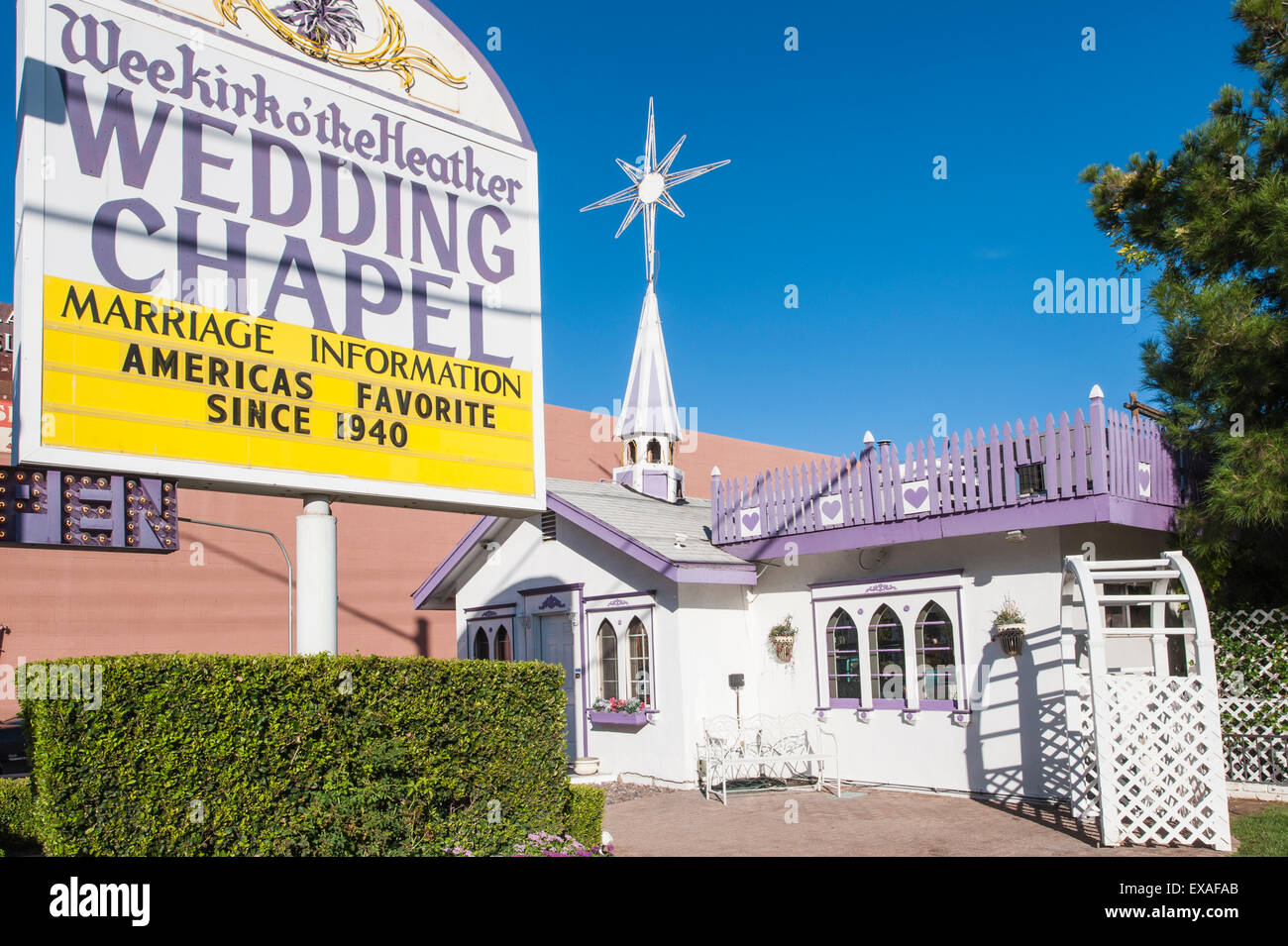 La chapelle de mariage, Las Vegas, Nevada, États-Unis d'Amérique, Amérique du Nord Banque D'Images
