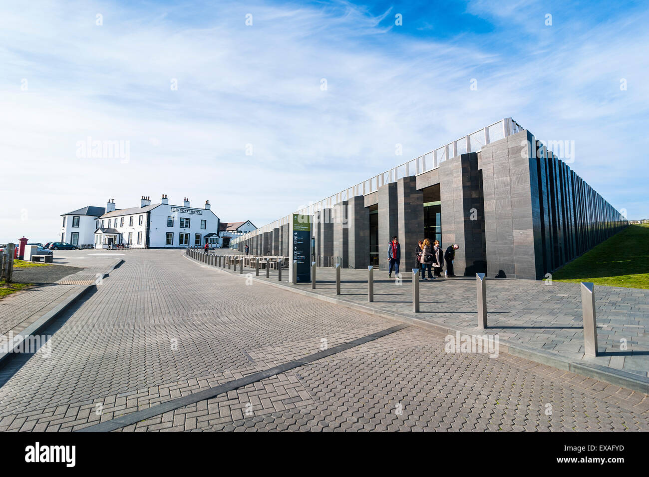 Musée Casueway, Chaussée des Géants, site classé au Patrimoine Mondial de l'UNESCO, l'Ulster (Irlande du Nord, Royaume-Uni, Europe Banque D'Images