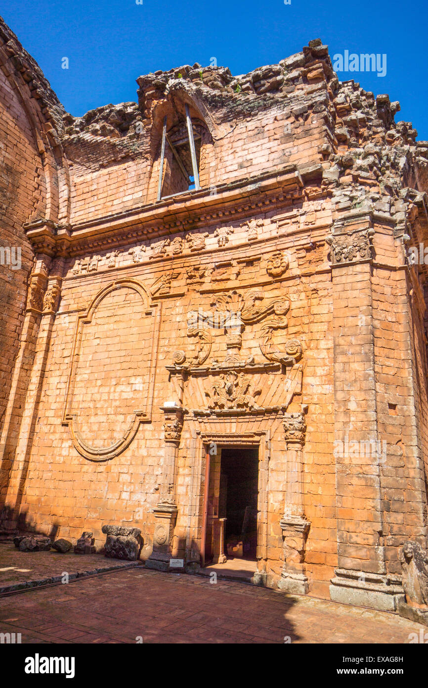 La Santisima Trinidad de Parana, Mission des Jésuites de les Indiens Guarani, UNESCO World Heritage Site, Paraguay, Amérique du Sud Banque D'Images