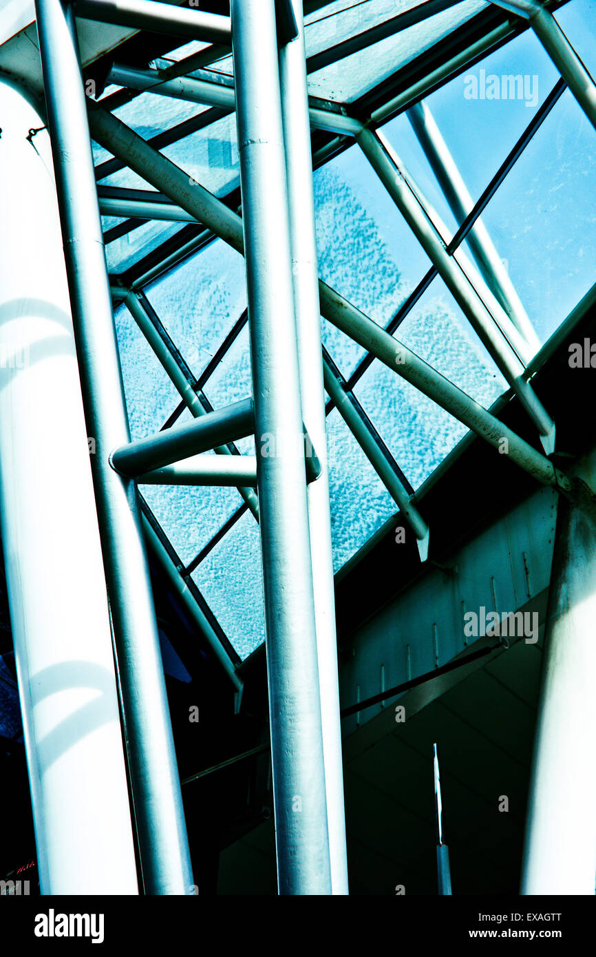 Bâtiment moderne résumé détail Banque D'Images