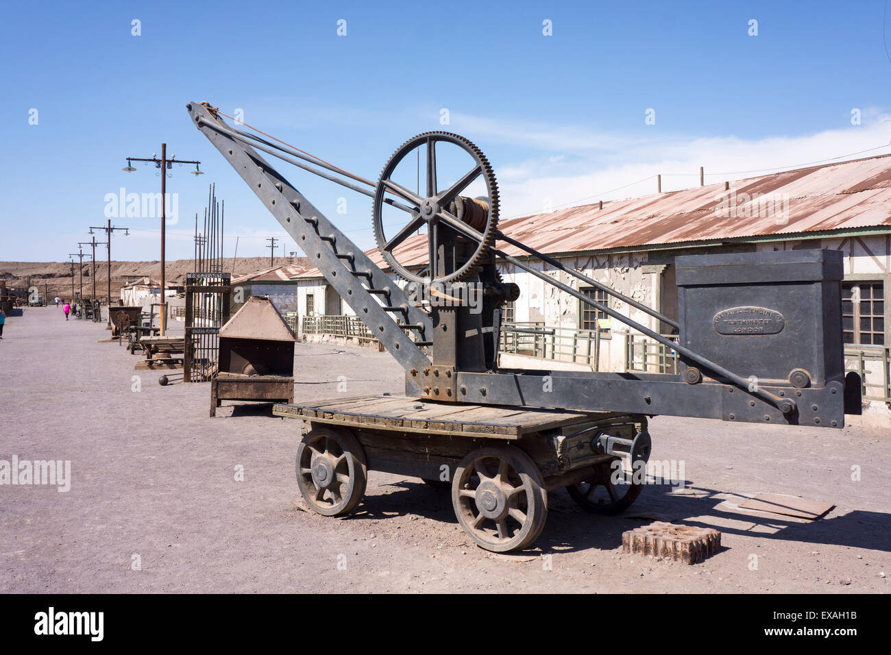 Mine de salpêtre Humberstone, UNESCO World Heritage Site, Chili, Amérique du Sud Banque D'Images