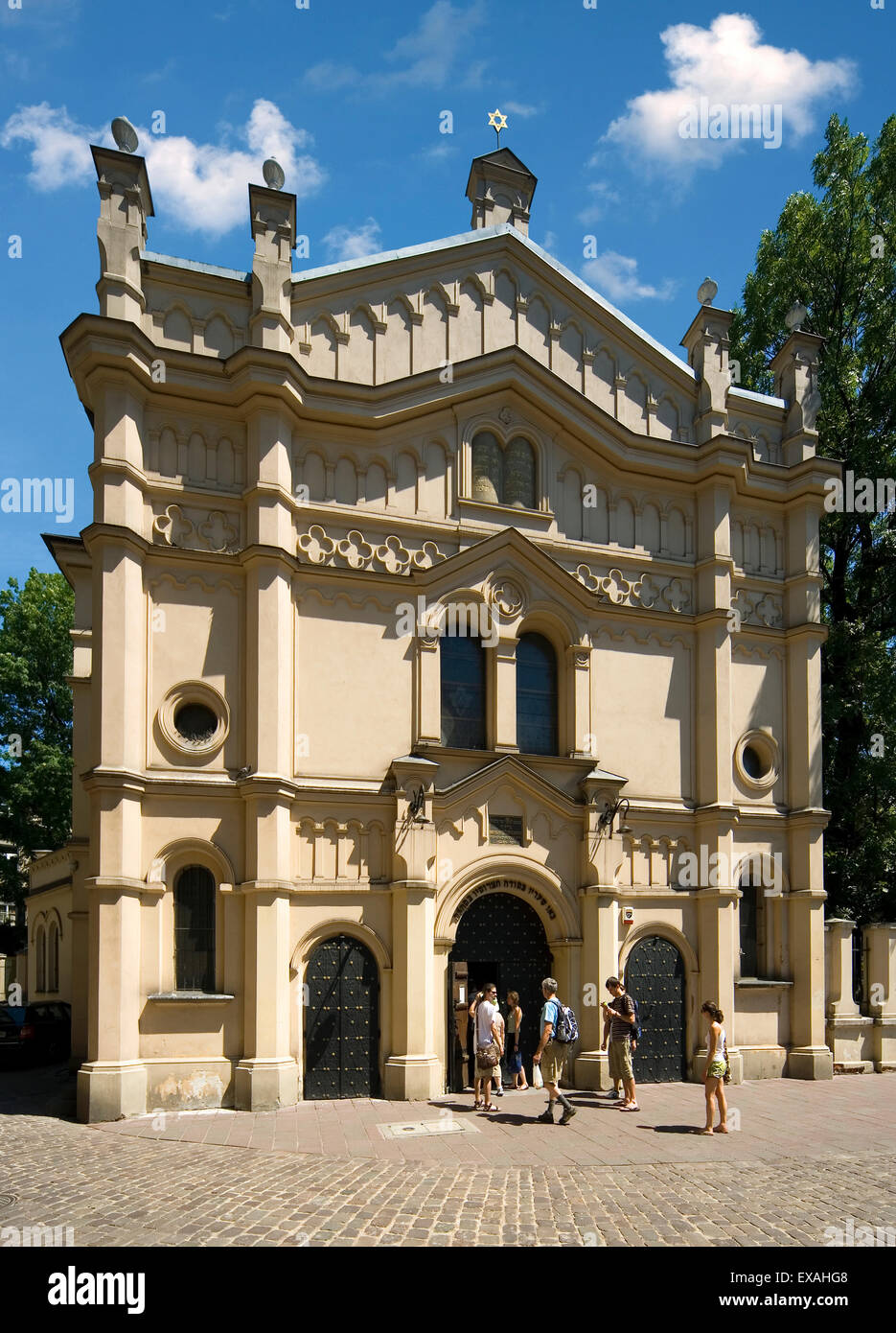Pologne Cracovie, synagogue Tempel, Kazimierz Banque D'Images