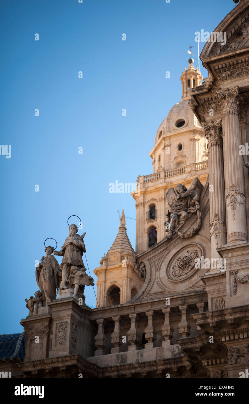 Cathédrale de Santa Maria, Murcie, Région de Murcie, Espagne, Europe Banque D'Images