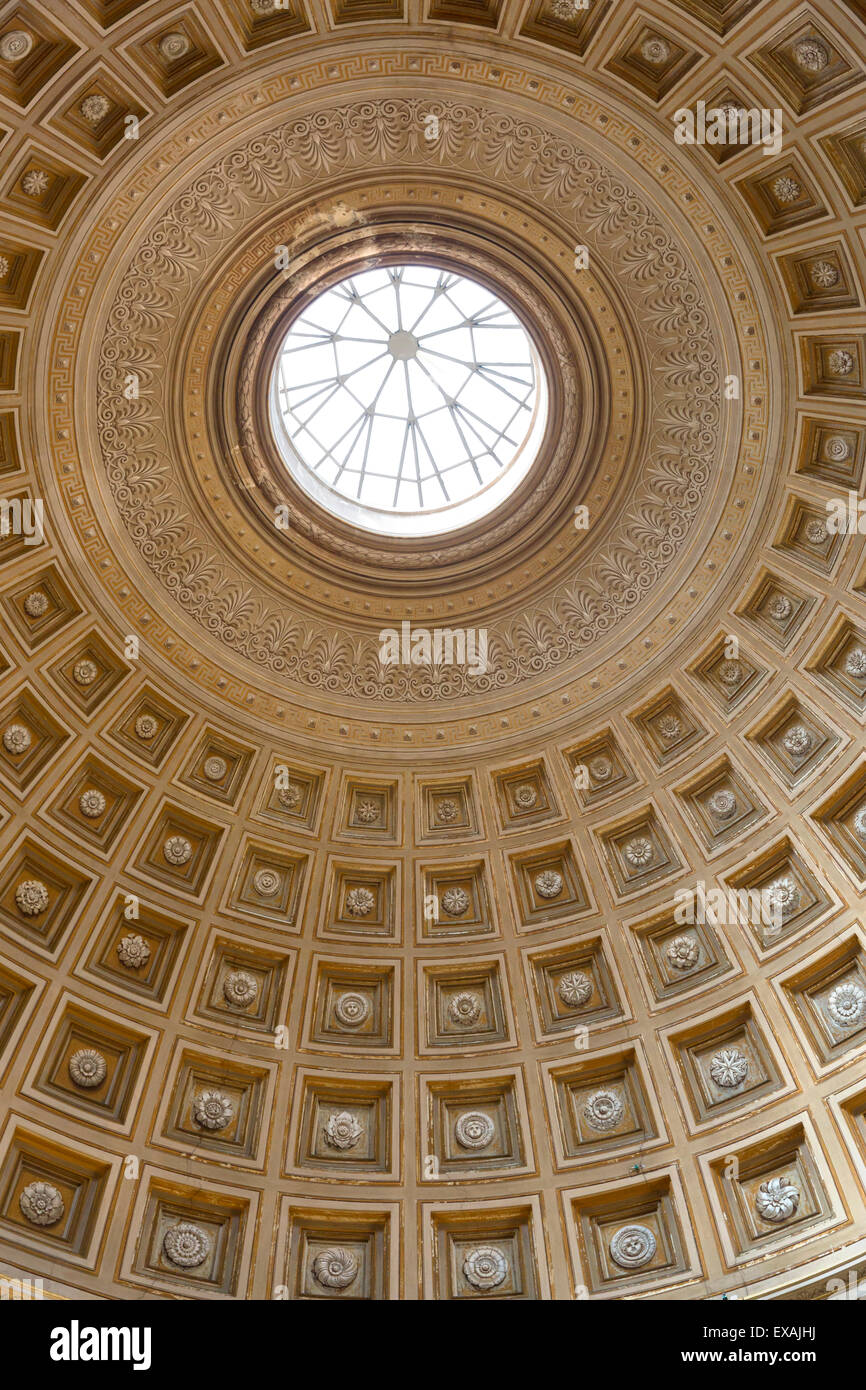 Dôme de la Sala Rotonda au Musée du Vatican, Cité du Vatican, Rome, Latium, Italie, Europe Banque D'Images