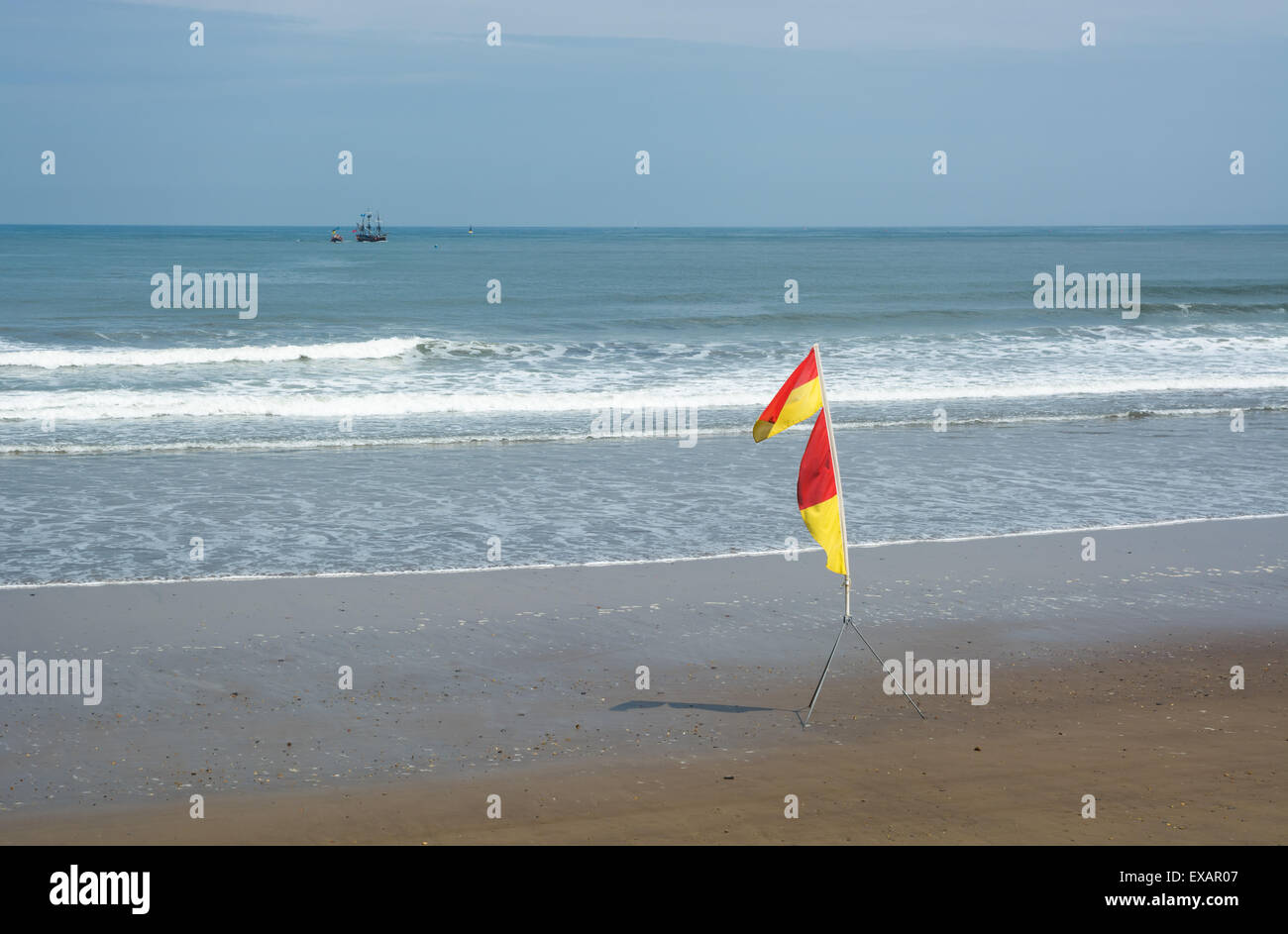 Drapeau de baignade de plage Banque de photographies et d’images à — free download