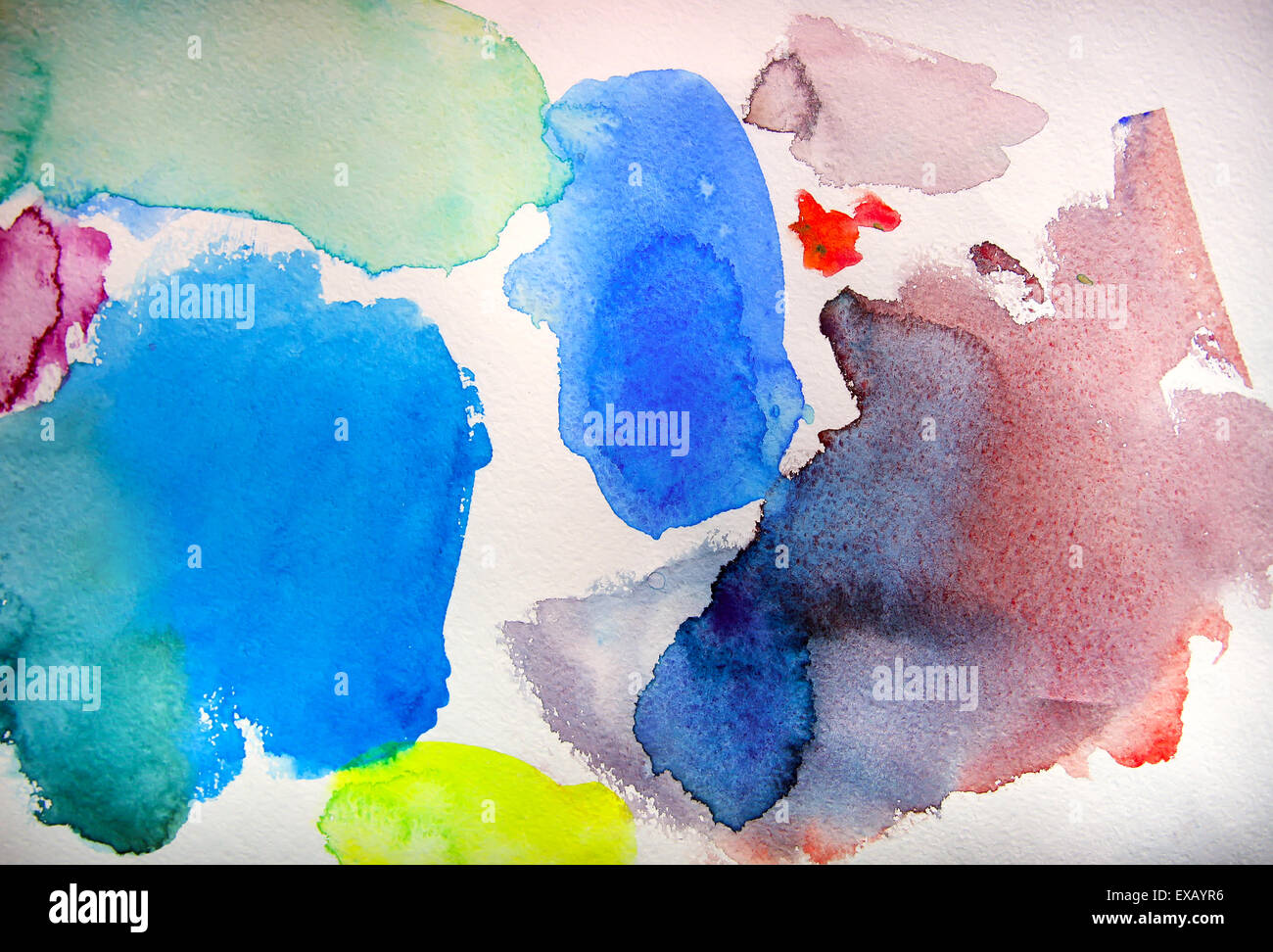 Résumé de l'aquarelle Banque D'Images