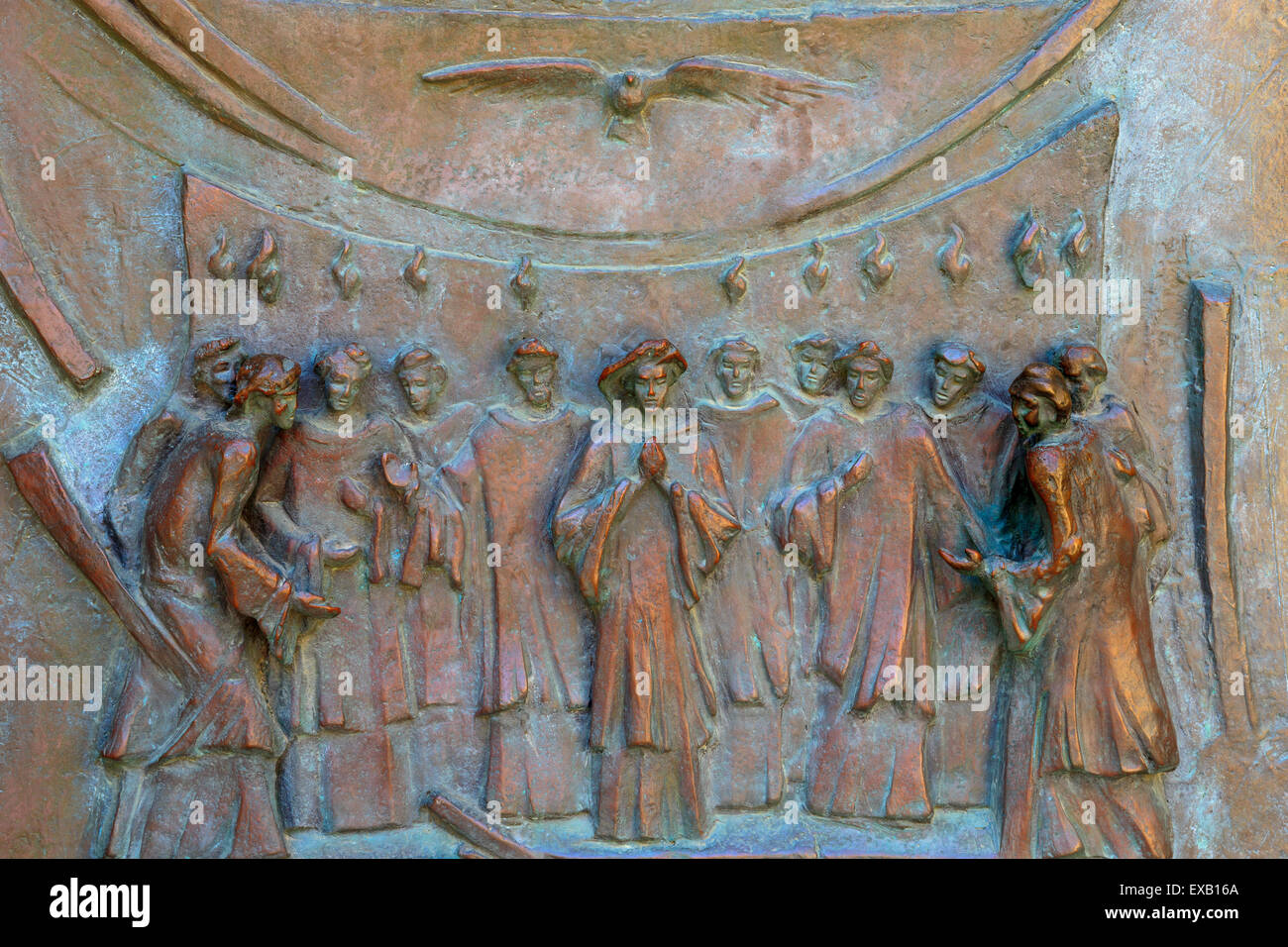 Porte, basilique Saint-Georges, hôtel de ville de Victoria, l'île de Gozo, Malte, Europe Banque D'Images