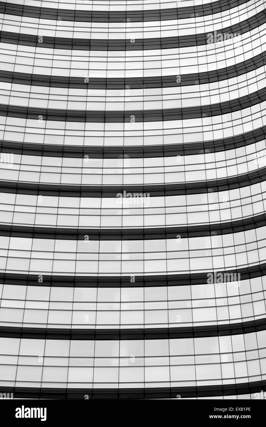 La façade de l'immeuble d'UniCredit libre à Milan, Italie Banque D'Images