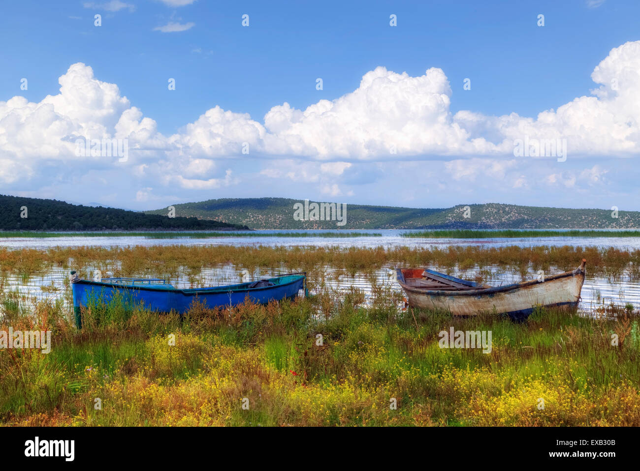 Le lac de Beysehir, Konya, Anatolie, Turquie Banque D'Images