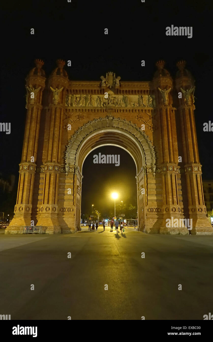 Arc de Triomf Barcelona Banque D'Images