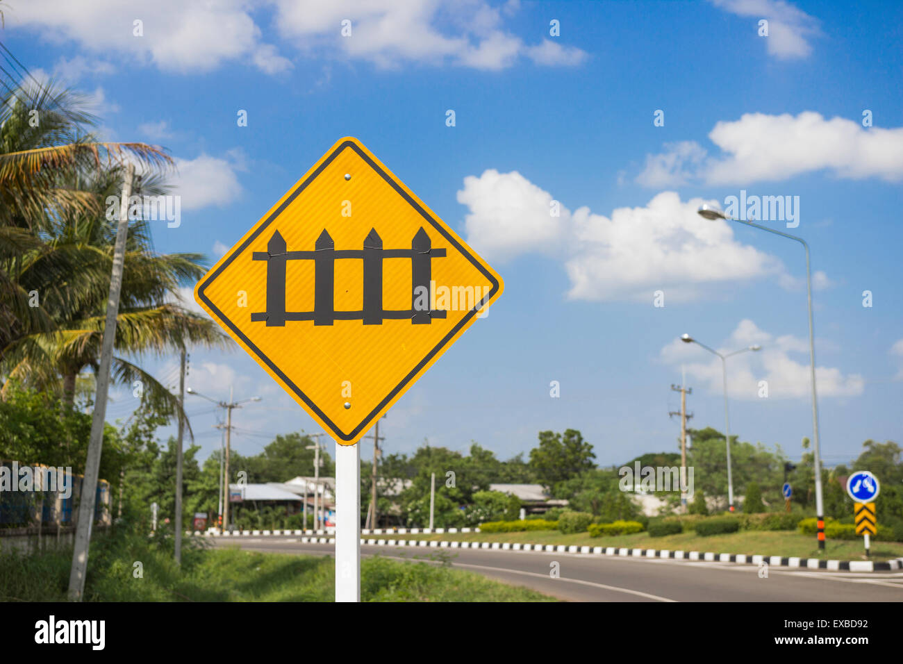 Symbole, street, stop, trafic, transport, Jaune, avertissement, véhicule, panneau, signal, limite, droit, concept, rouge, route, signe, Banque D'Images