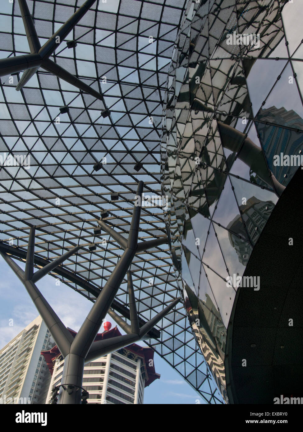 Orchard road, rue commerçante de luxe à Singapour Banque D'Images