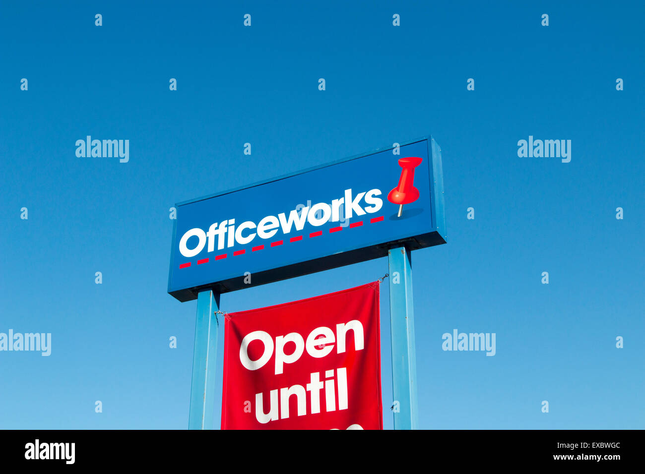 Officeworks store à North Sydney, Australie, basé sur le concept de l'office depot USA Banque D'Images