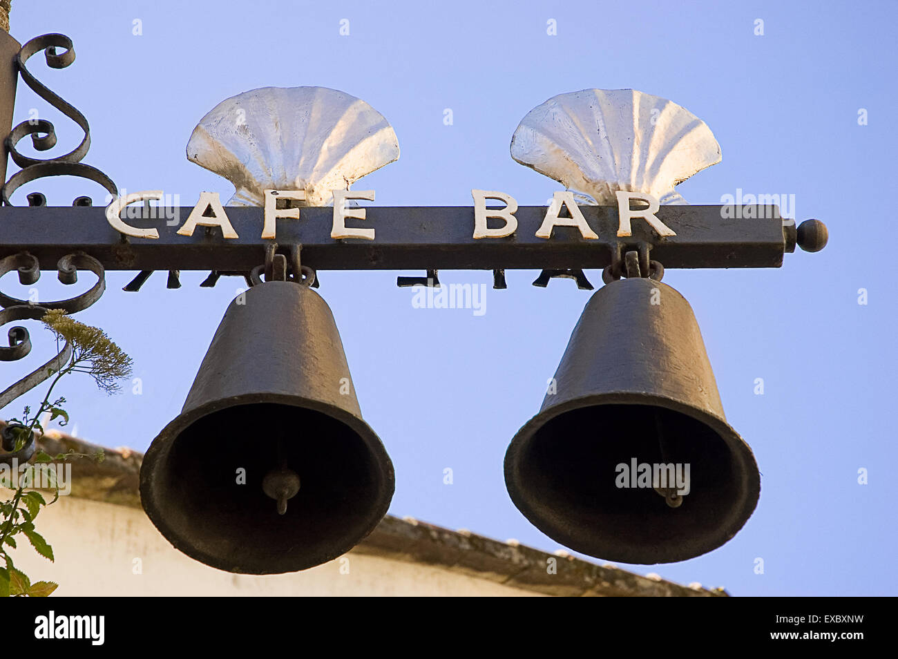Les coquilles Saint Jacques : symbole de la route de Santiago. Banque D'Images