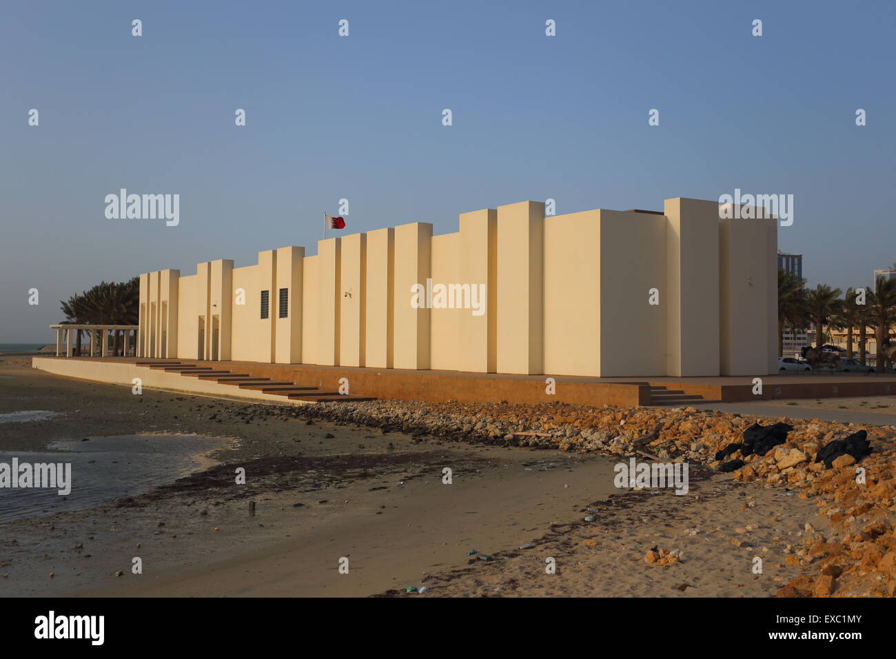 Le Fort de Bahreïn Museum, Al Qalah, Royaume de Bahreïn Banque D'Images