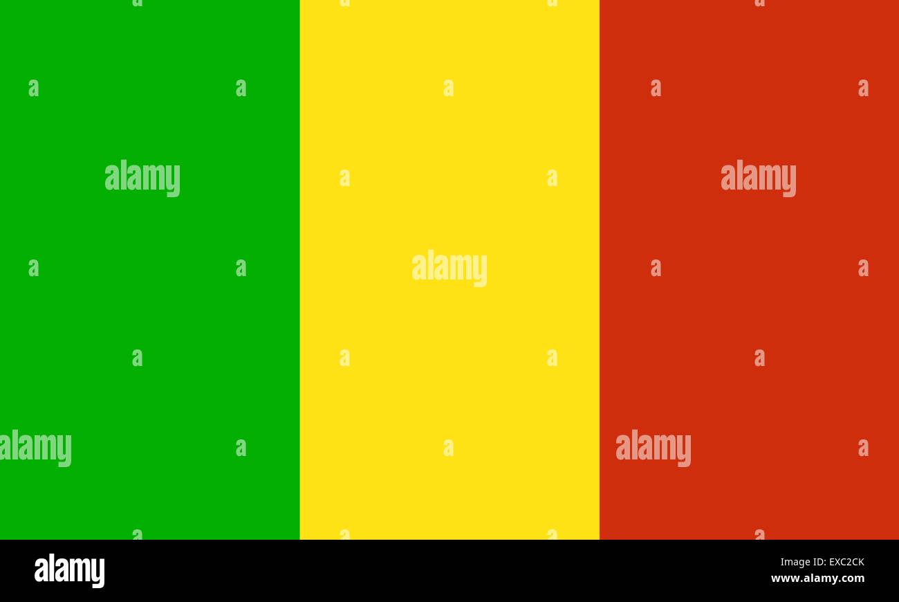 Drapeau du Mali Illustration de Vecteur