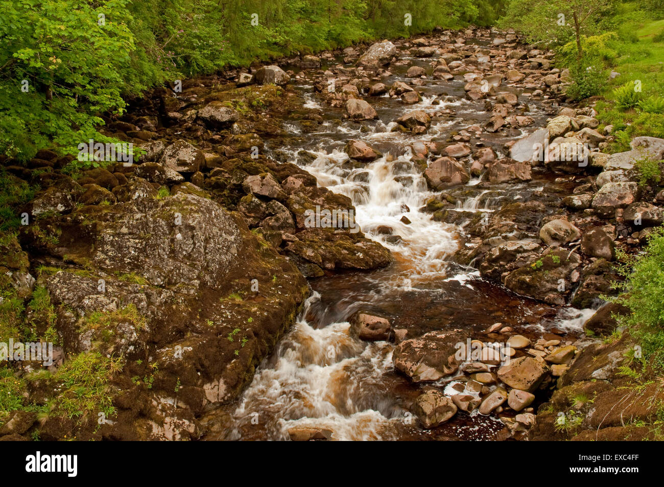 De l'eau dans Minnoch Glen Trool Banque D'Images