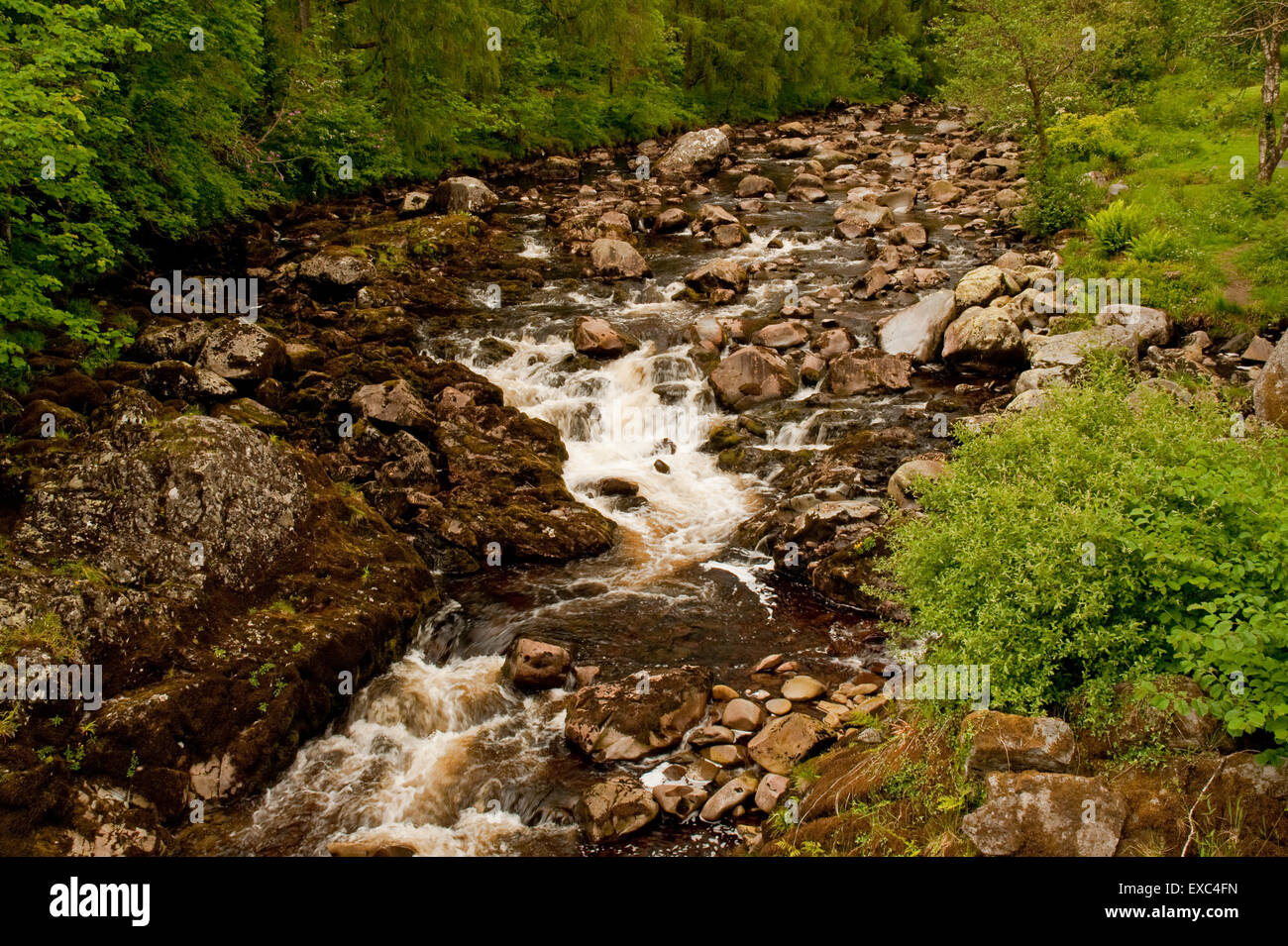 De l'eau dans Minnoch Glen Trool Banque D'Images