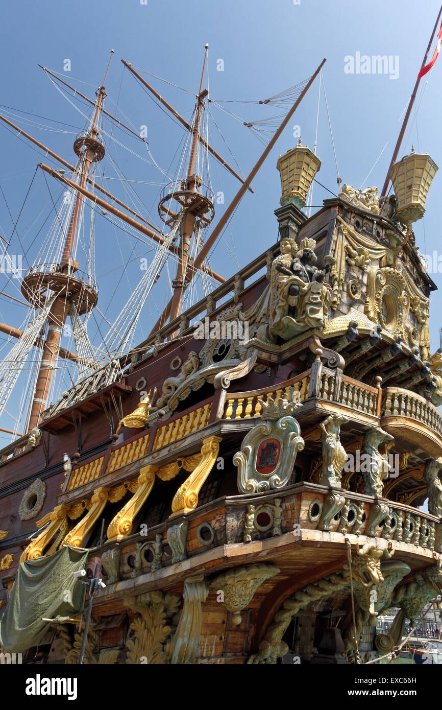 Neptune est une réplique d'un navire 17e siècle galion espagnol. Banque D'Images