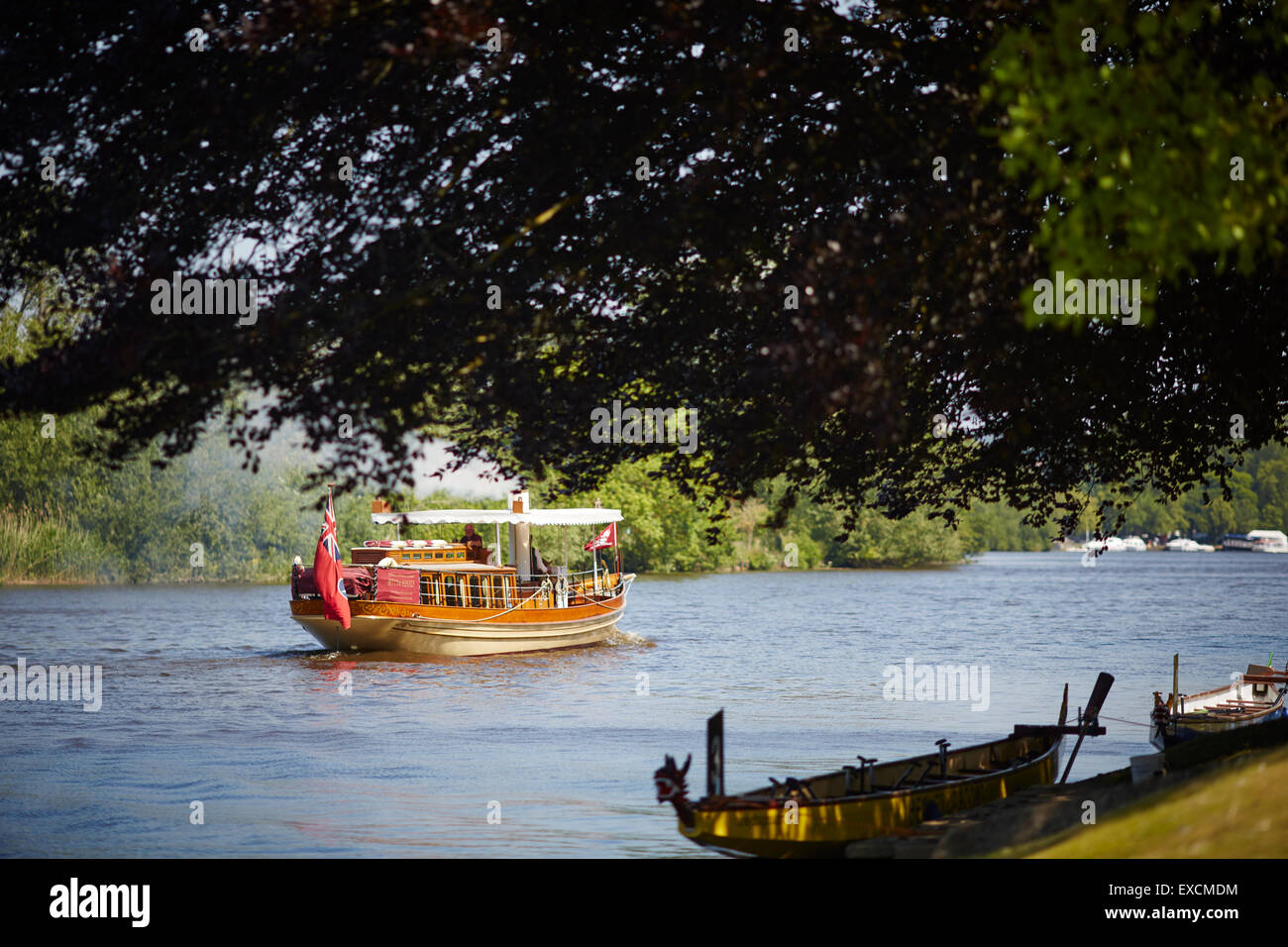 Dragon Boat sur la tamise à Bisham dans le comté anglais du Berkshire Banque D'Images