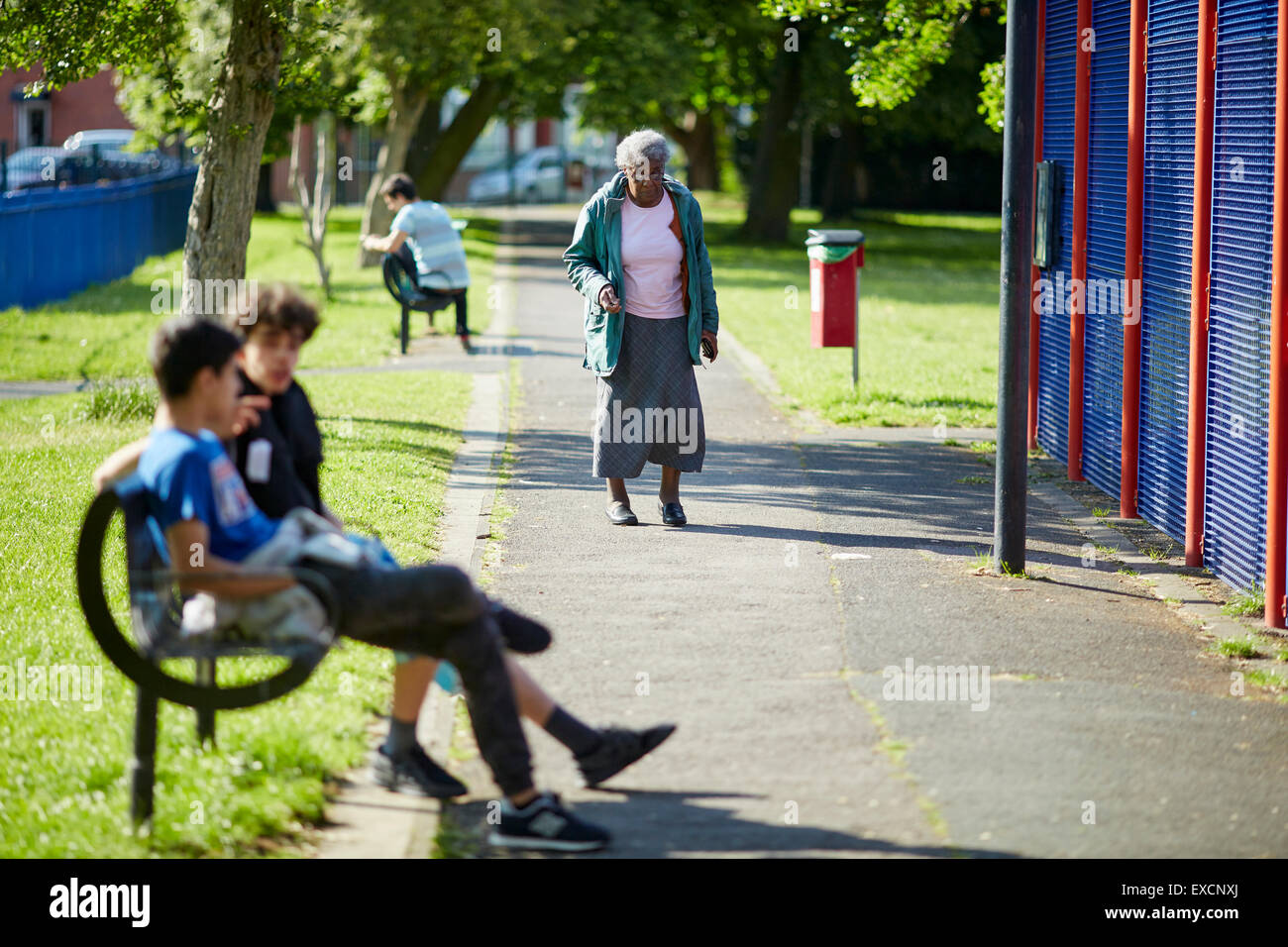 Photo Whalley Range salon Manley Park Royaume-uni Grande-bretagne British United Kingdom Europe European island Angleterre Anglais isle no Banque D'Images