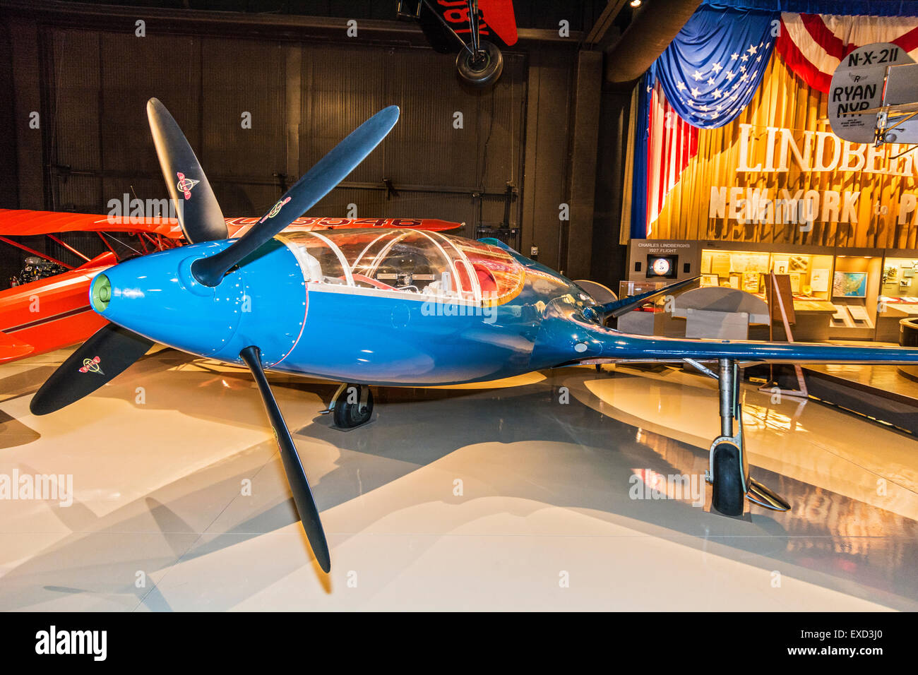 Le Wisconsin, Oshkosh, Experimental Aircraft Association, EAA AirVenture Museum, 1938 Modèle 100 Bugatti Racer Air Banque D'Images