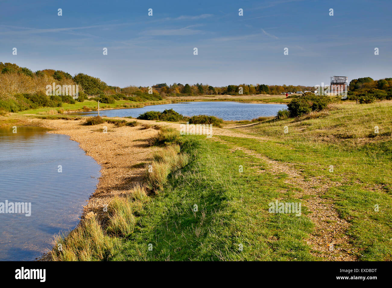Greenham Common ; piscines ; Berkshire, Royaume-Uni Banque D'Images