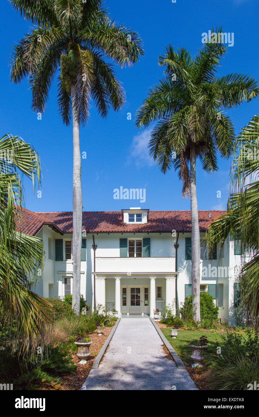Edson Keith Estate sur la rive sud de Phillippi Creek à Sarasota en Floride Banque D'Images