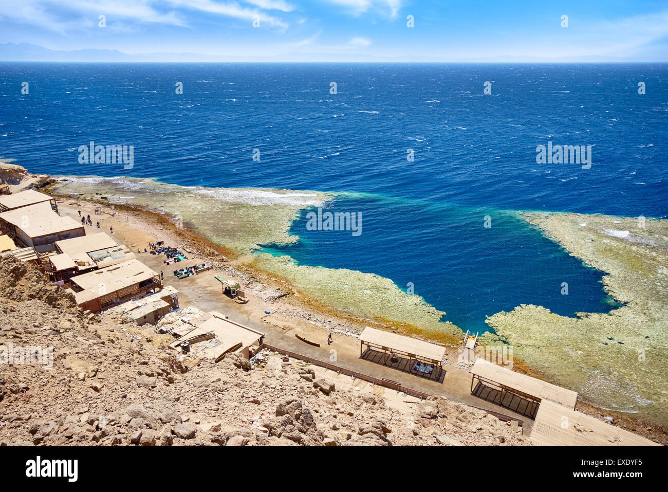 Blue Hole, Dahab, Sinai, Red Sea, Egypt Banque D'Images