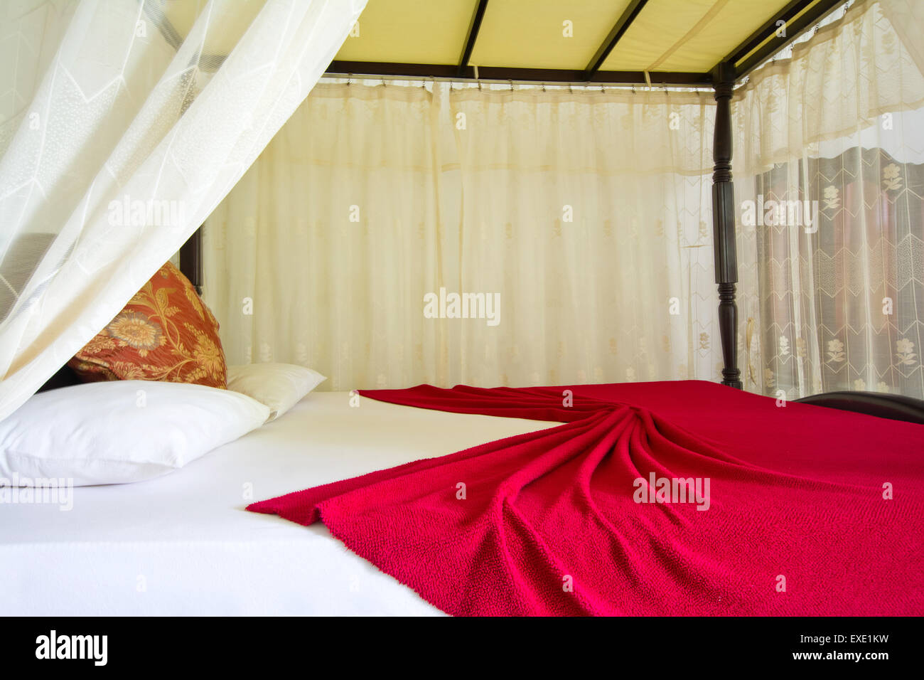 Traditionnel Sri-lankais de style de décoration intérieure Banque D'Images