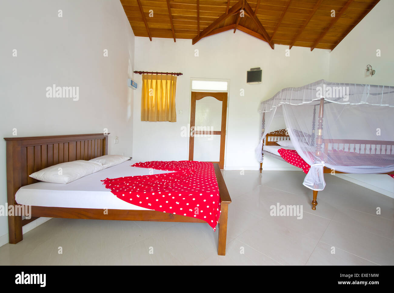 Traditionnel Sri-lankais de style de décoration intérieure Banque D'Images