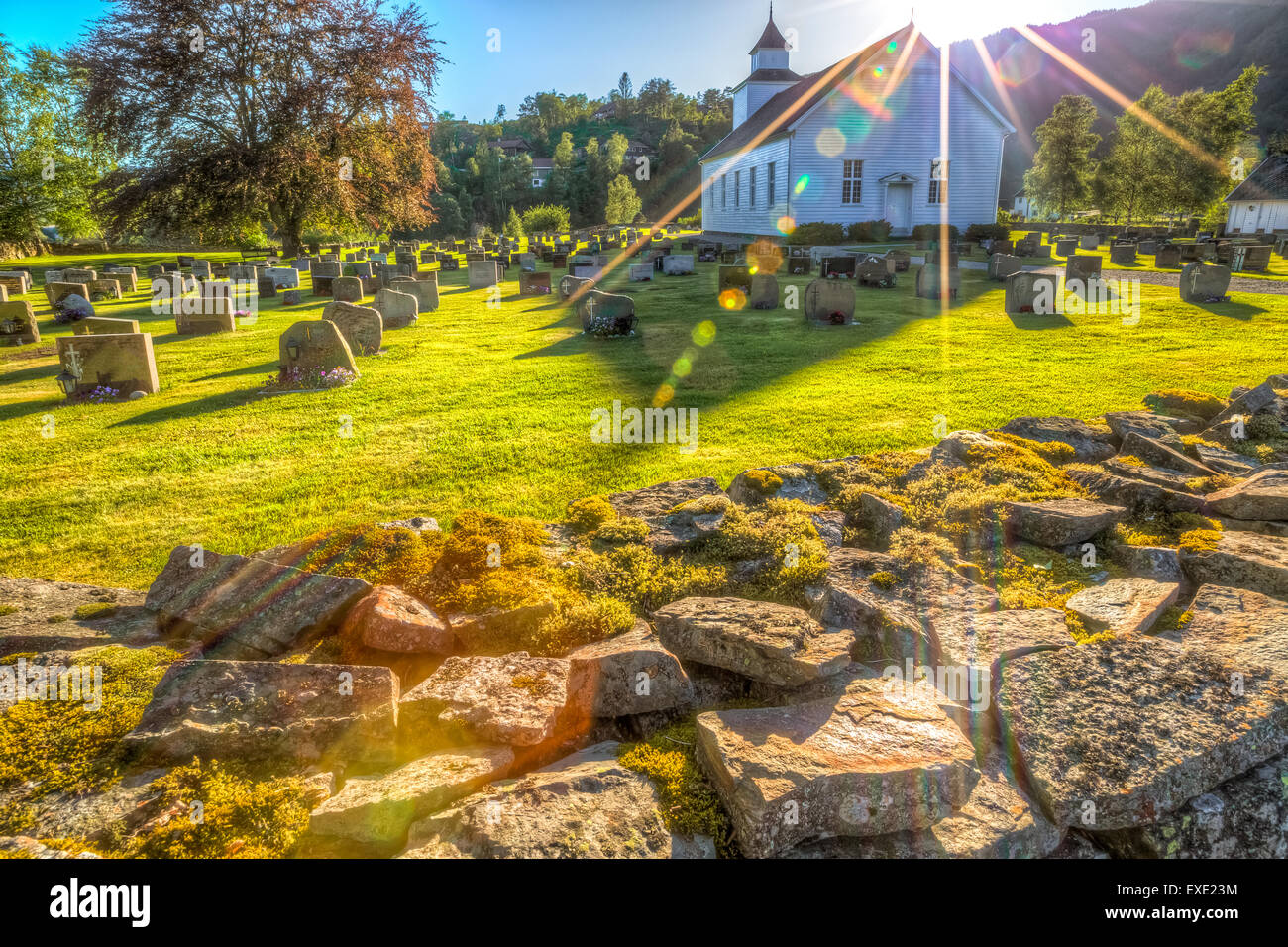 Roldal stavkirke Banque de photographies et d’images à haute résolution