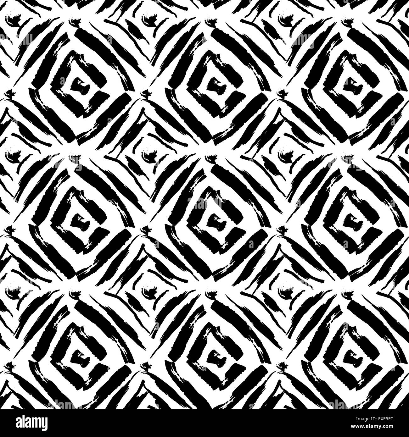 Peint à la main modèle homogène. Illustration de Vecteur