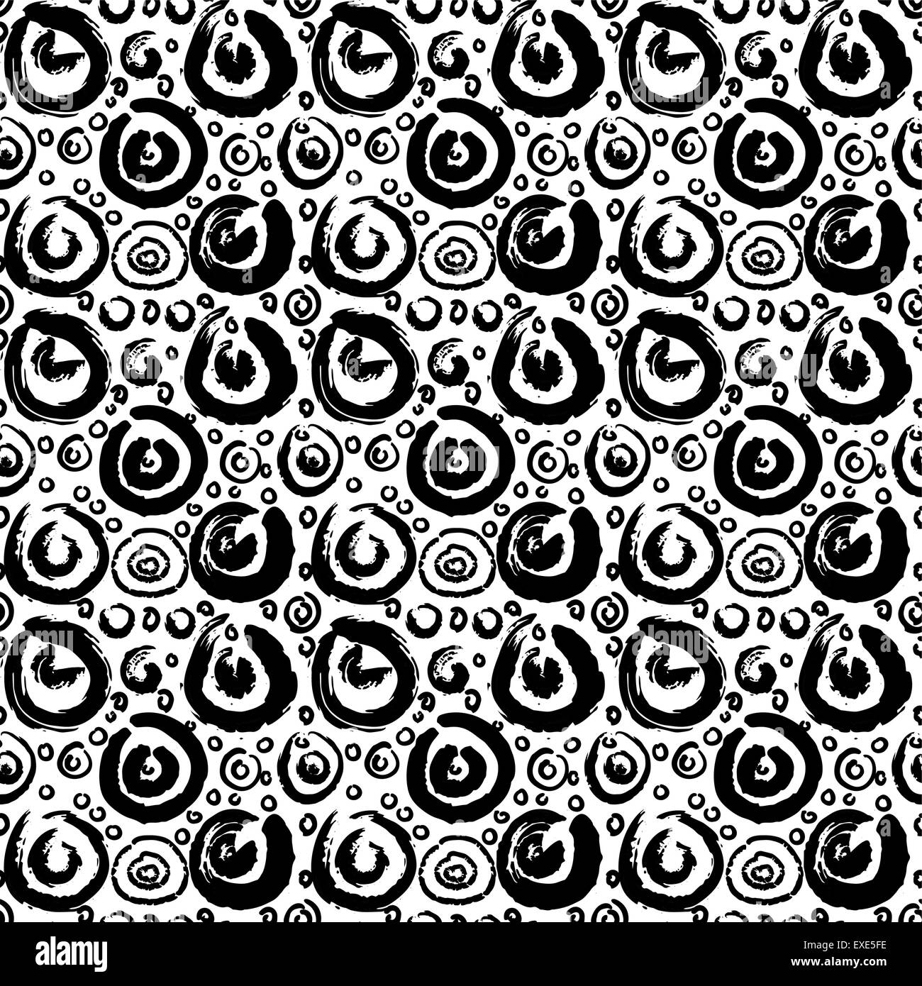 Peint à la main modèle homogène. Illustration de Vecteur