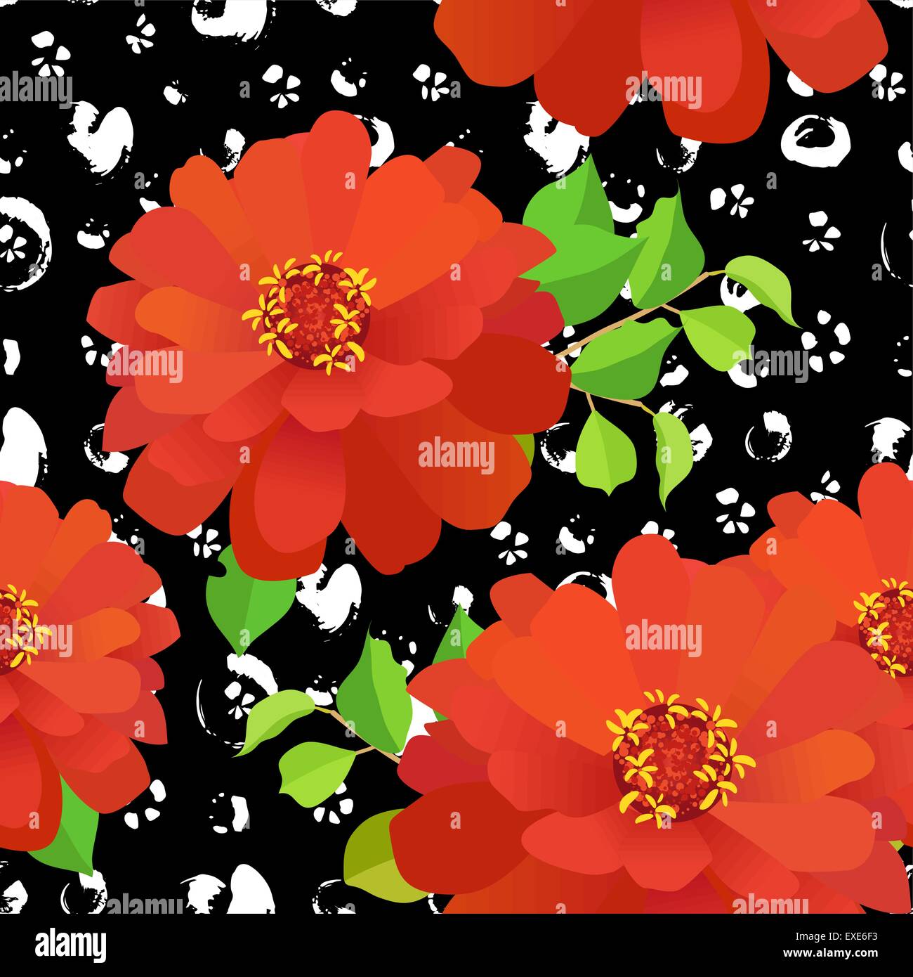 Peint à la main modèle homogène. Illustration de Vecteur