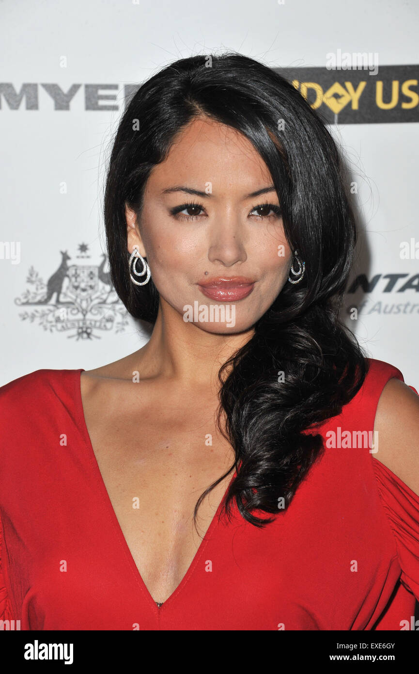 LOS ANGELES, CA - le 22 janvier 2011 : Stephanie Jacobsen au 2011 G'DAY USA Black Tie Gala au Hollywood Palladium. Banque D'Images