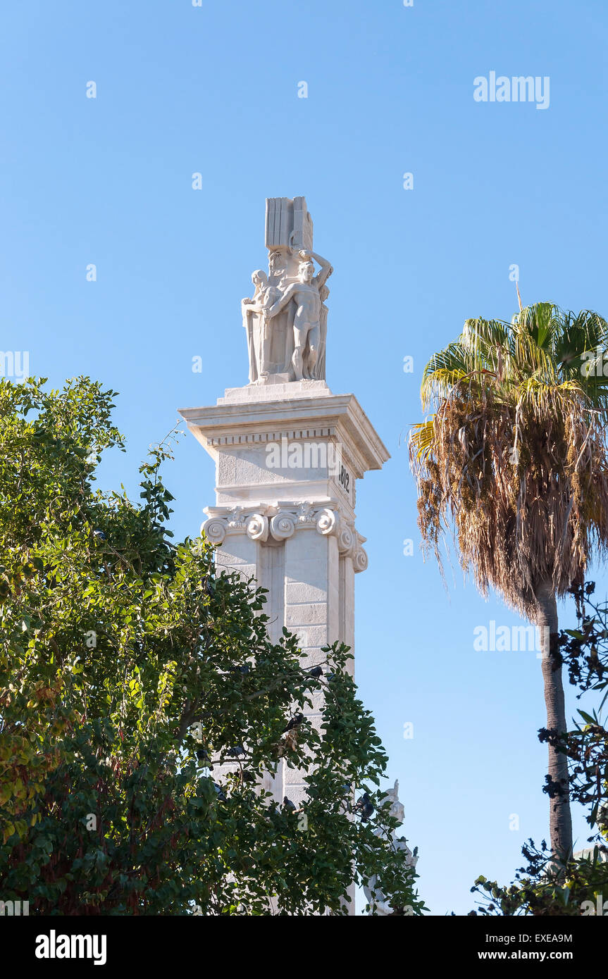 Monument à la Constitution de 1812 à Cadix, Espagne Banque D'Images