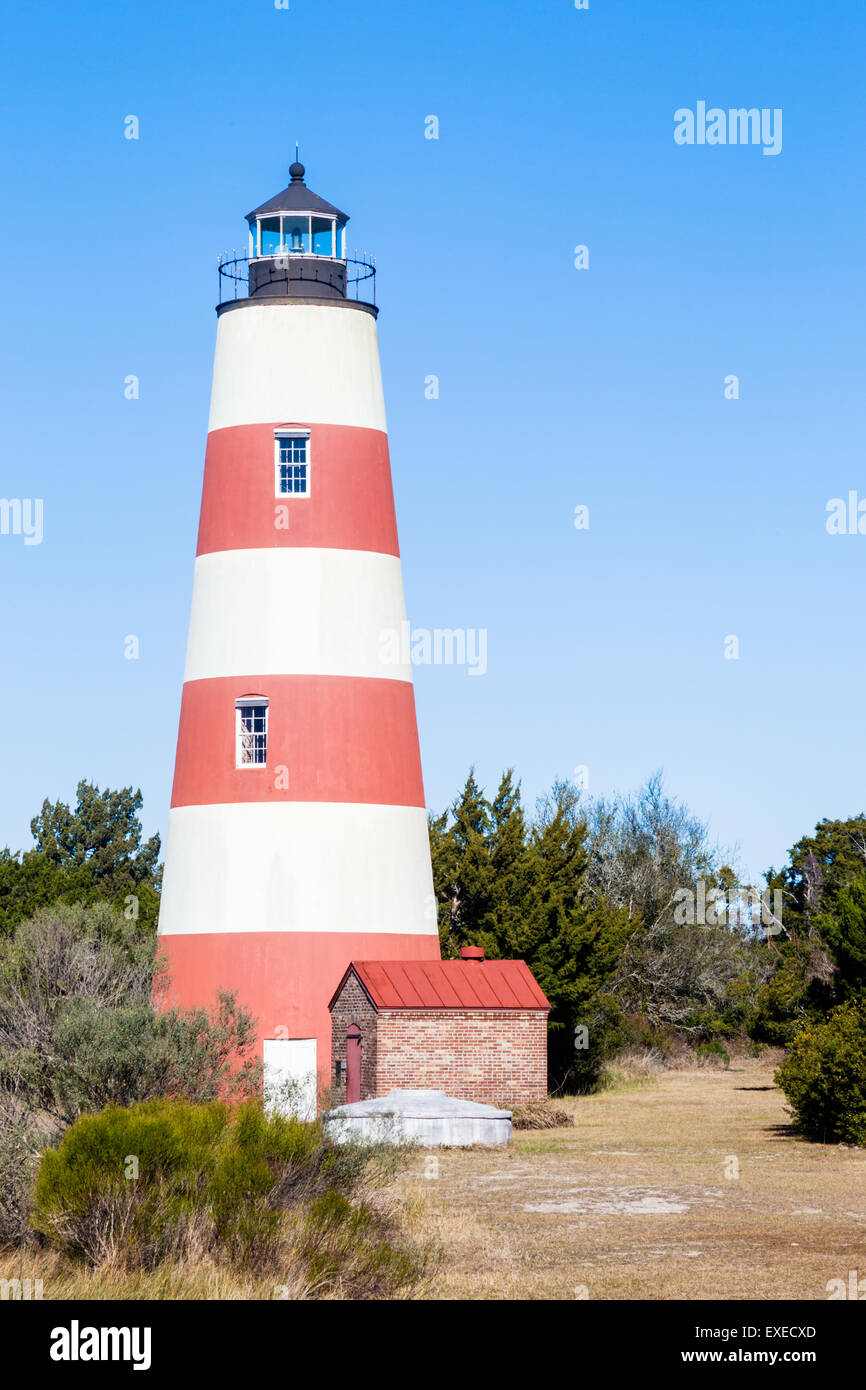 Sapelo Island Lighthouse, Sapelo Island, Géorgie Banque D'Images