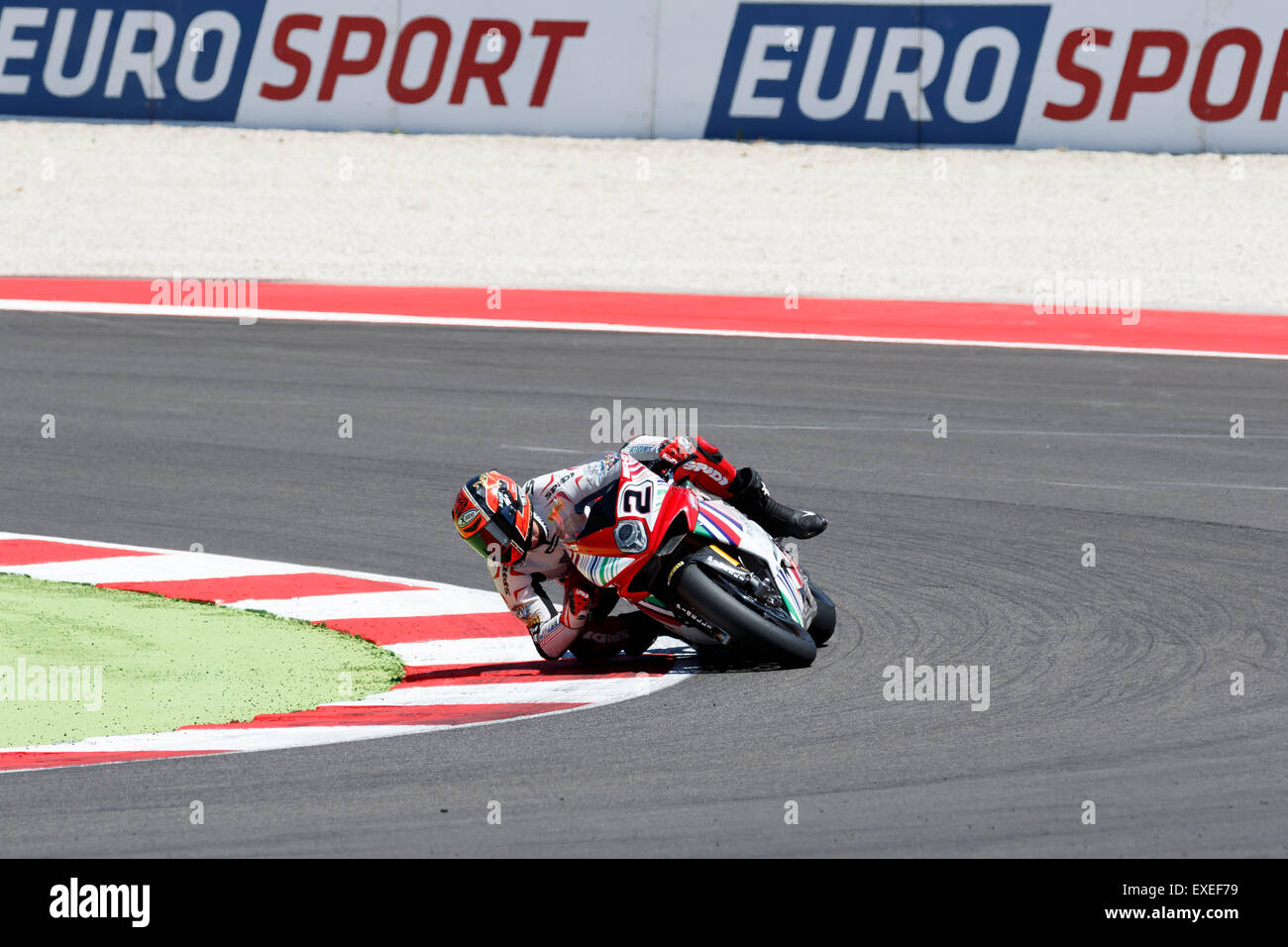 Misano Adriatico, Italie - 21 juin 2015 : MV AGUSTA F4 RR MV Agusta de Reparto Corse, l'équipe entraînée par Leon CAMIER Banque D'Images