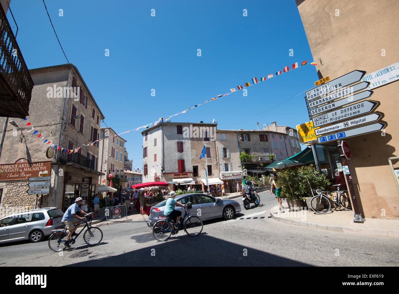 La ville de Sault, Provence France UE Banque D'Images