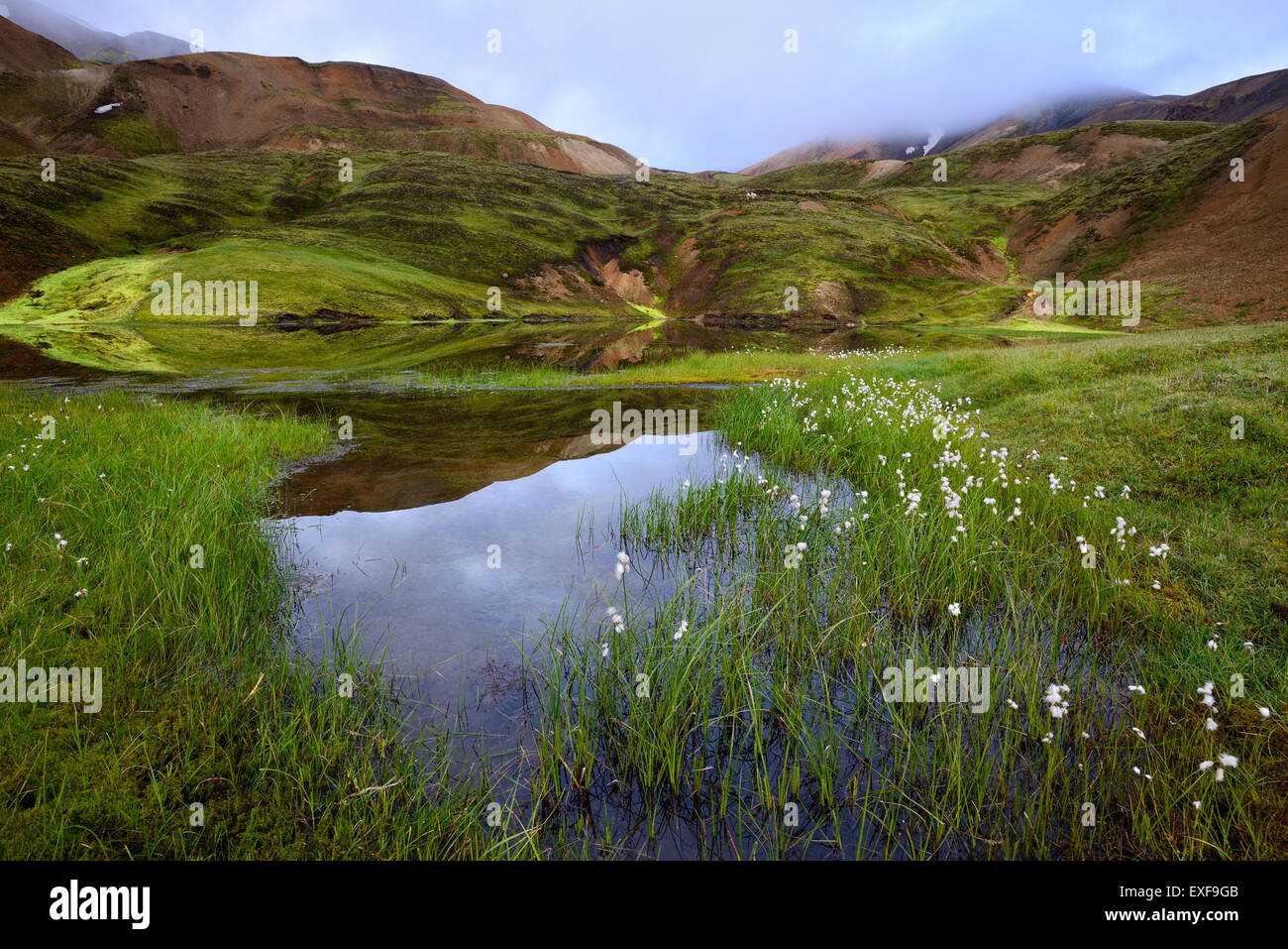 Landmannalaugar, hautes terres d'Islande Banque D'Images