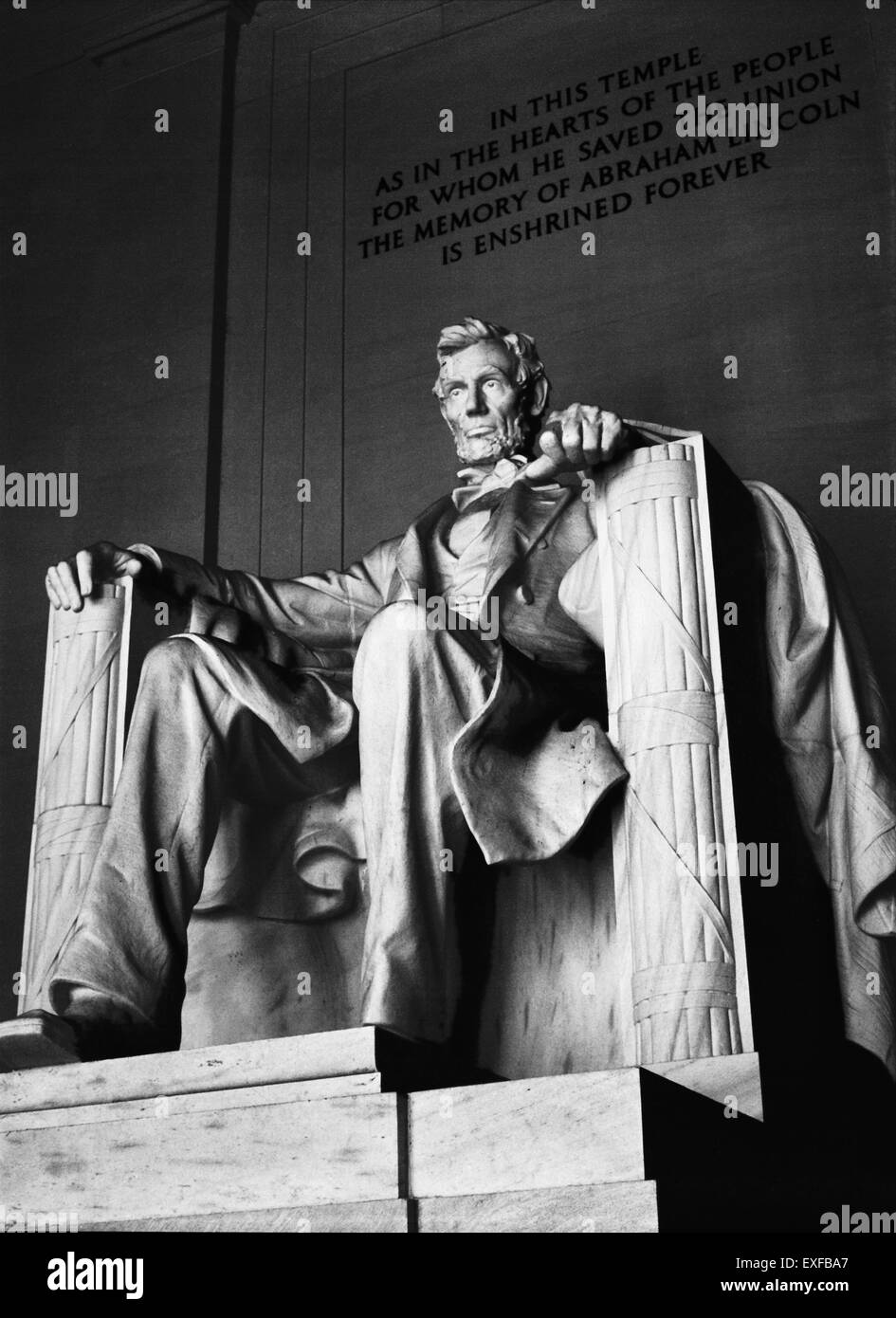 Lincoln Memorial Statue Banque D'Images